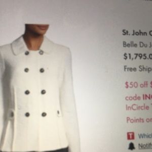 Classic and sophisticated wool knit jacket St John
